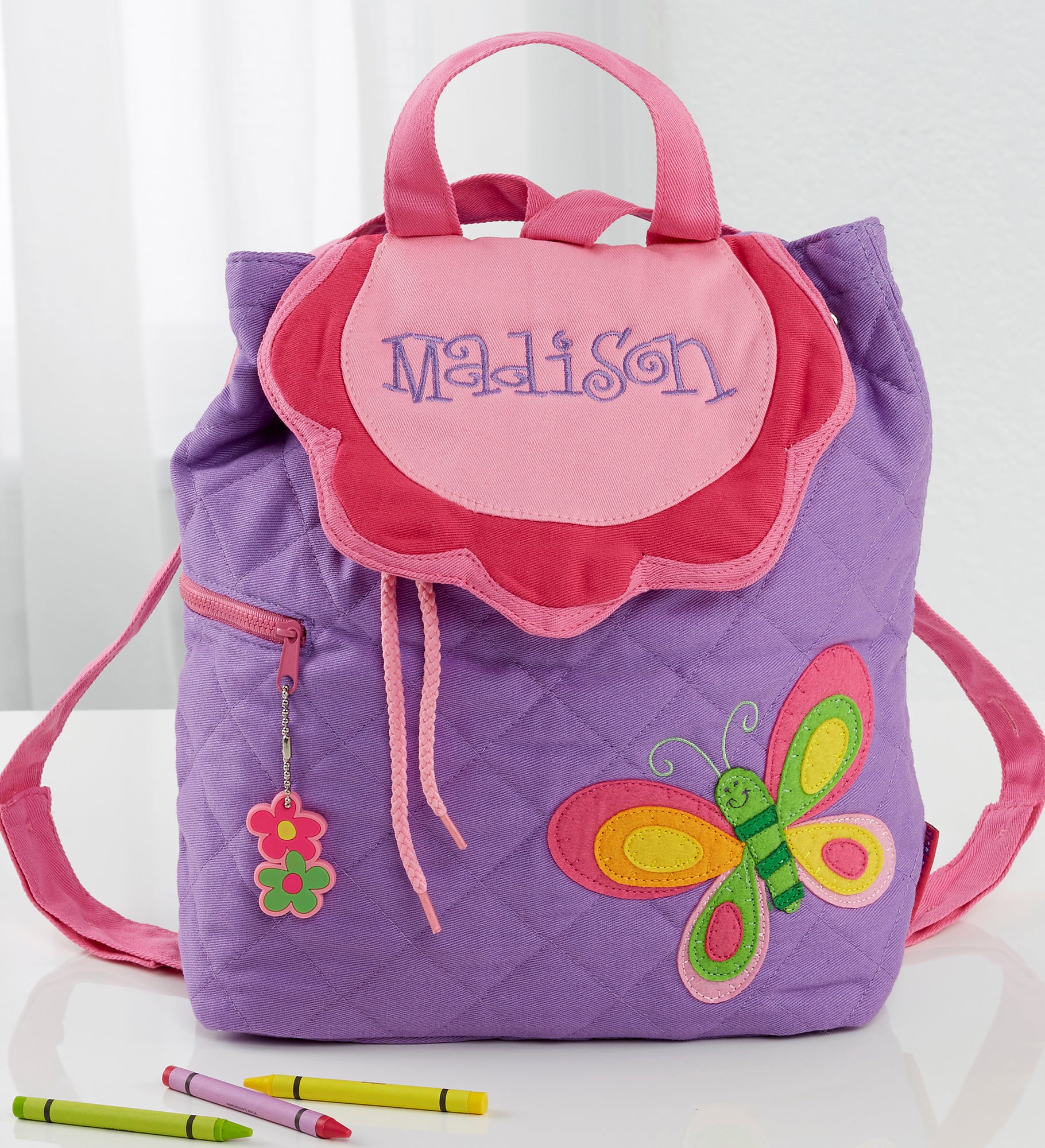 Butterfly Embroidered Kid's Backpack by Stephen Joseph